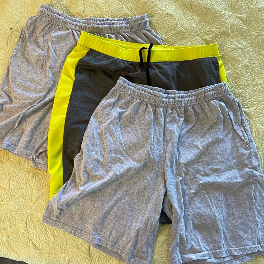 3 Pairs Men’s Medium size Athletic Shorts